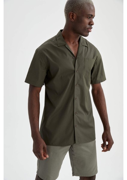 Modern Fit Basic Kısa Kollu Gömlek U2457AZ21SM