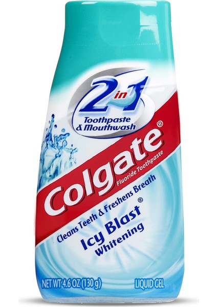 2 In 1 Diş Macunu Ağız Bakım Suyu Etkisiyle 130 G Buz Ferahlığı