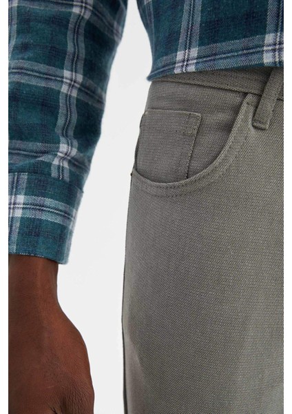 Slim Fit Yün Görünümlü Esnek Pantolon R7382AZ20WN
