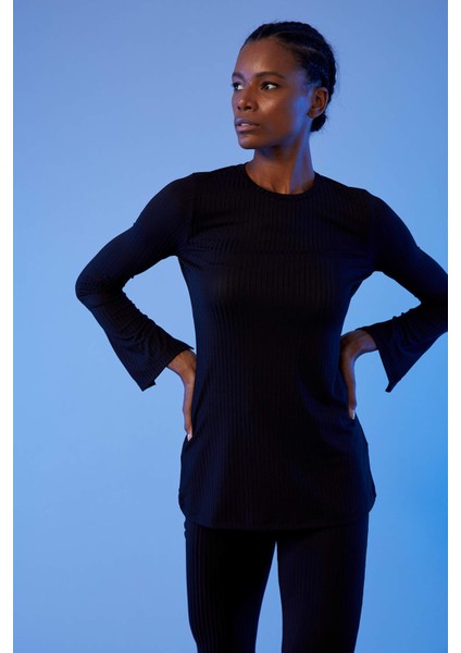 Regular Fit Uzun Kollu Basic Tişört S6655AZ20AU