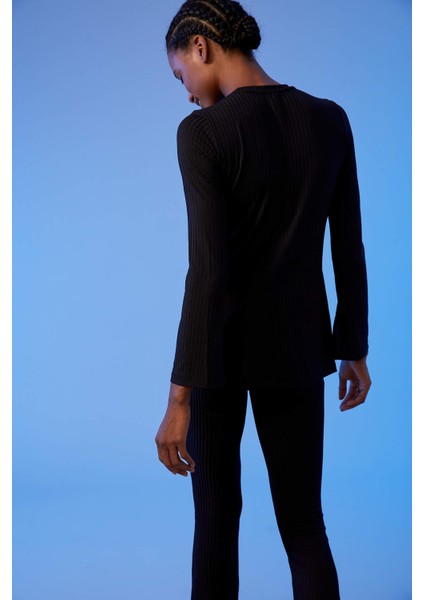 Regular Fit Uzun Kollu Basic Tişört S6655AZ20AU
