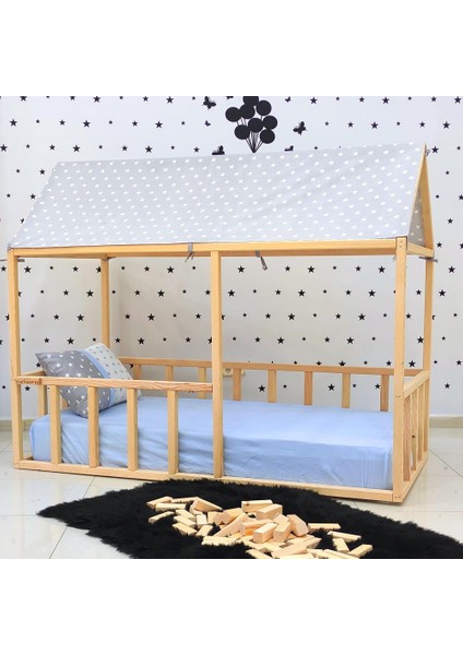 Montessori Yatak Doğal Çam Genç Odası Dubai
