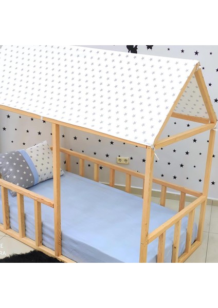 Montessori Yatak MiniWood Ahşap Karyola Orkide