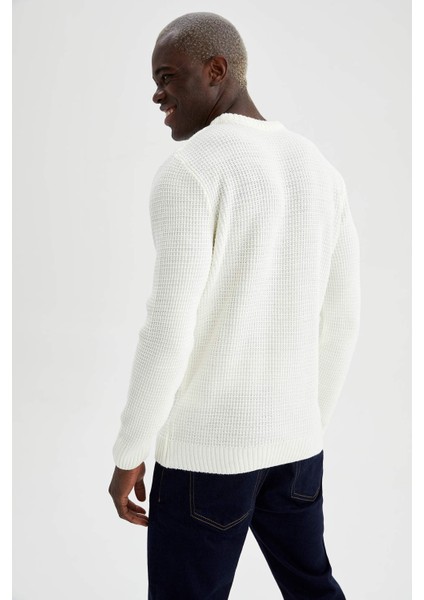 Regular Fit Bisiklet Yaka Triko Kazak N9902AZ21WN