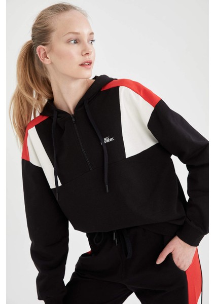 Fit Relax Fit Kapüşonlu Sweatshirt T7045AZ21SP