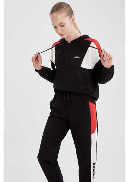 Fit Relax Fit Kapüşonlu Sweatshirt T7045AZ21SP