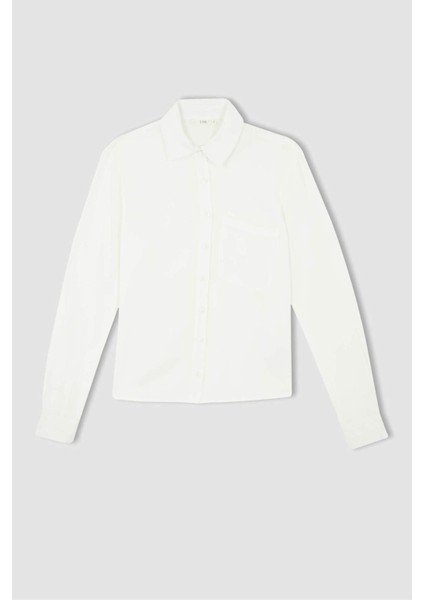 Regular Fit Gömlek Yaka Uzun Kollu Gömlek N2518AZ22SP