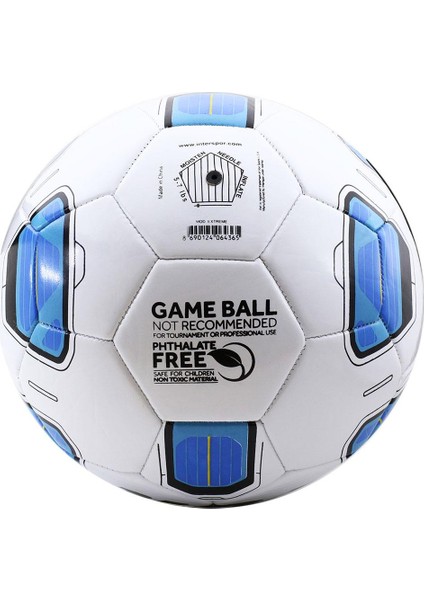 Futbol Topu Extreme Dikişli Game Ball Beyaz Mavi (5 Numara)