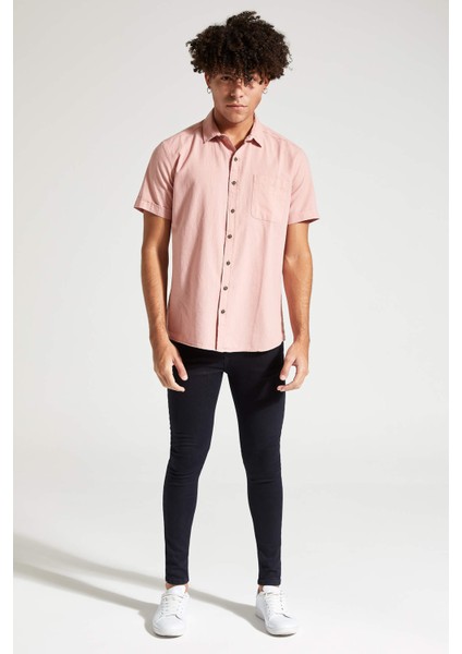 Slim Fit Basic Kısa Kollu Gömlek R1706AZ21SM fırsatları