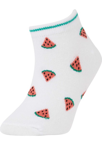 Kız Çocuk 3'lü Pamuklu Patik Çorap X1890A6NS fırsatları