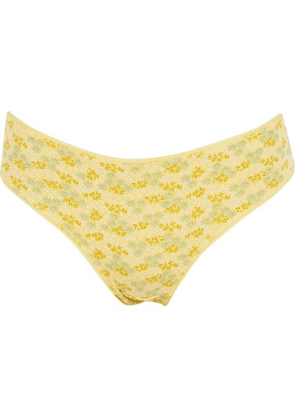 Desenli 3'lü Bikini Külot U6037AZ22SP