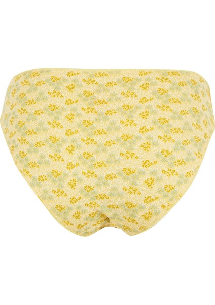 Desenli 3'lü Bikini Külot U6037AZ22SP