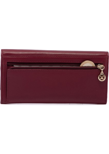 Bordo Deri Kadın Cüzdanı 05807K16 fırsatları