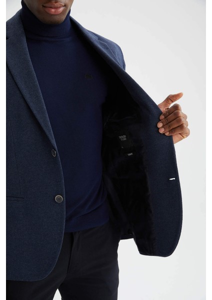 Slim Fit Dokulu Blazer Ceket N0503AZ22SP