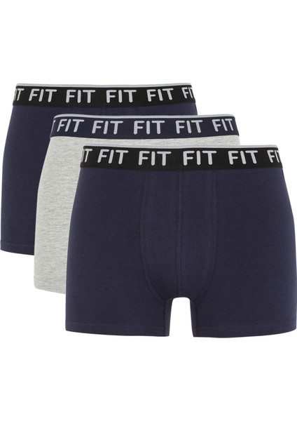 Defacto Fit Regular Fit Pamuklu 3'lü Boxer W9669AZ22SP