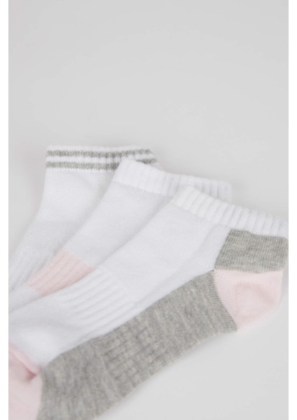 Kız Çocuk 3'lü Pamuklu Patik Çorap X1892A6NS indirimleri