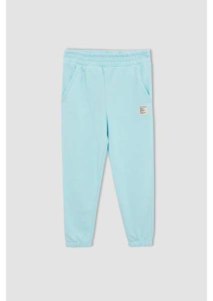 Kız Çocuk Jogger Standart Fit Cep Detaylı Jogger Eşofman Alt W7100A622SP