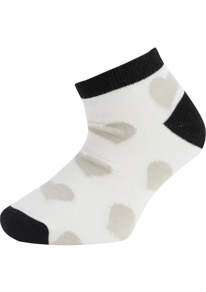 Kız Çocuk 7'li Pamuklu Patik Çorap T7640A6NS modelleri