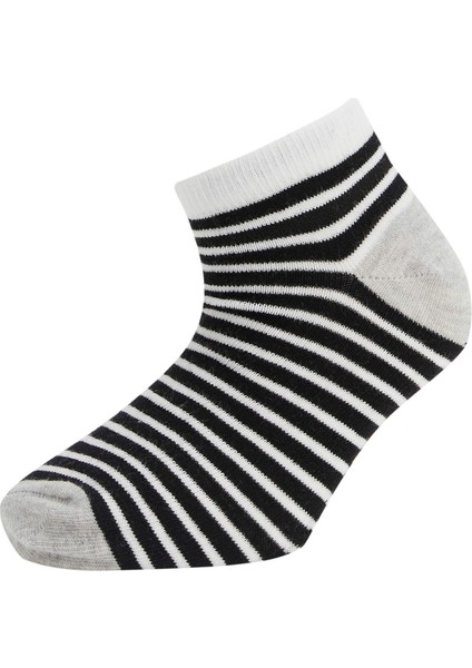 Kız Çocuk 7'li Pamuklu Patik Çorap T7640A6NS indirimleri