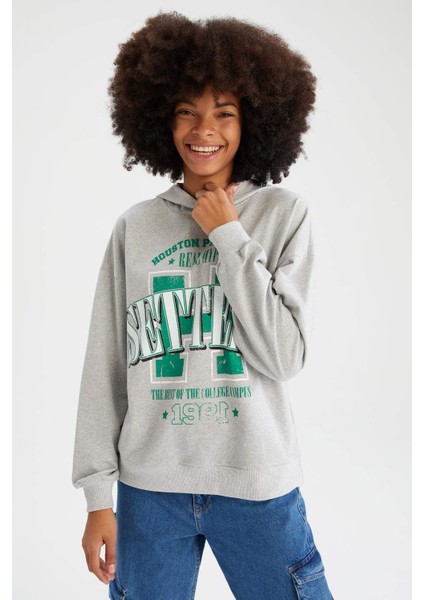 Loose Fit Kapüşonlu Sweatshirt X2342AZ22SP