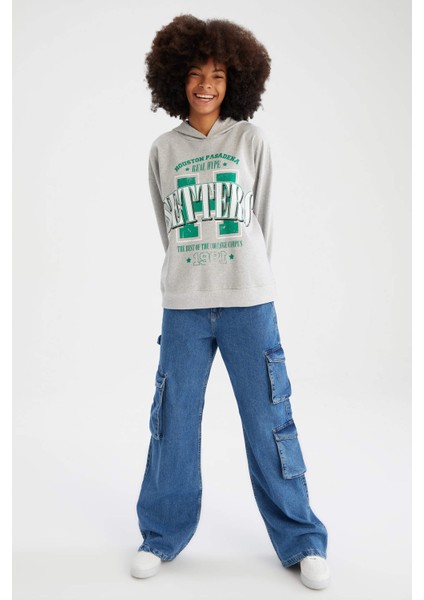 Loose Fit Kapüşonlu Sweatshirt X2342AZ22SP fiyatları