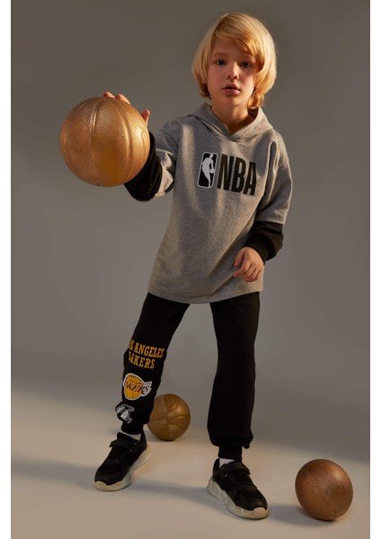 Erkek Çocuk NBA Defacto Fit Regular Fit Jogger Eşofman Alt X1051A622SP