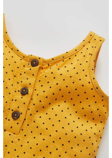 Kız Bebek Puantiyeli Kolsuz Kısa Tulum V5763A221Sm fiyatları