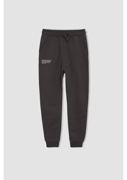 Erkek Çocuk Slim Fit Basic Baskılı Jogger Eşofman Alt W6860A622SP modelleri
