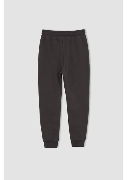 Erkek Çocuk Slim Fit Basic Baskılı Jogger Eşofman Alt W6860A622SP