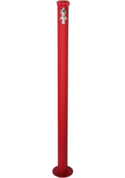 Bahçe Çeşmesi Yuvarlak Kırmızı 5*17*86cm