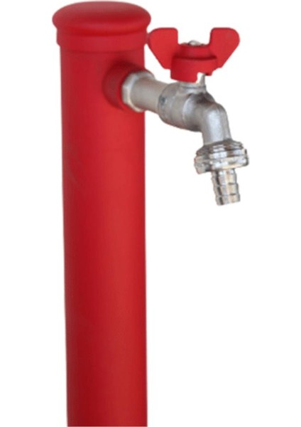 Bahçe Çeşmesi Yuvarlak Kırmızı 5*17*86cm fiyatları