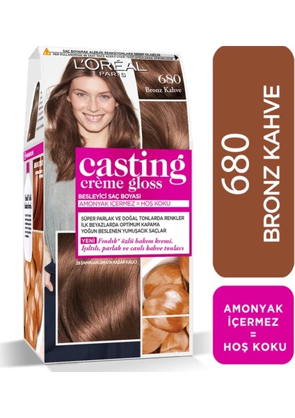 Loreal Paris L'oréal Paris Casting Crème Gloss Saç Boyası 680 Bronz Kahve