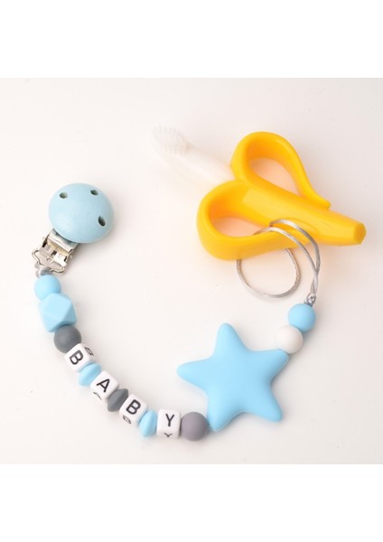 3 Adet Dıy Silikon Bebek Emzik Klip Renkli Emzik Zinciri (Turkuaz Yeşil) fiyatları
