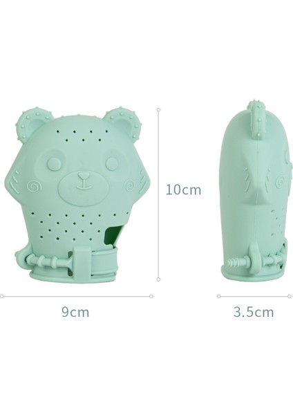 2 Adet Bebek Molar Eldiven Çocuk Yatıştırıcı Silikon Diş Kaşıyıcı Molar Sopa Anne ve Çocuk Oyuncak (Mavi)(Yurt Dışından)