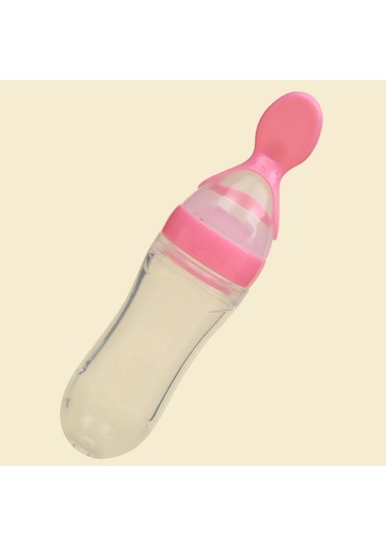 90 ml Silikon Bebek Biberonu - Pembe (Yurt Dışından)