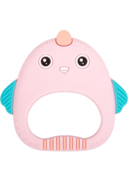 MJYJ019 2 Adet Silikon Bebek Diş Kaşıyıcı Çocuk Molar Sopa Oyuncak, Renk: Pembe