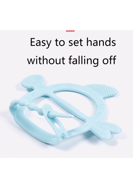 M010075 4 Adet Bebek Silikon Diş Kaşıyıcı Oyuncaklar Bebek Molar Anne Sticks Anne ve Çocuk Ürünleri (Pembe)