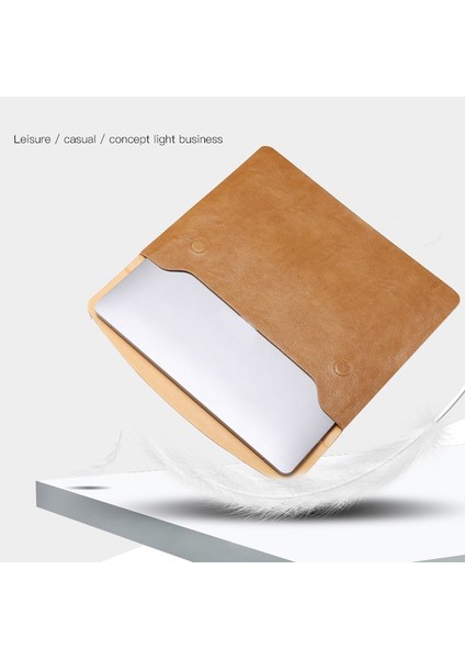 Yatay Litchi Doku Laptop Çantası MacBook Için Liner Çanta 15 Inç A1707 / 1990 (Liner Çanta + Power Bag Siyah)