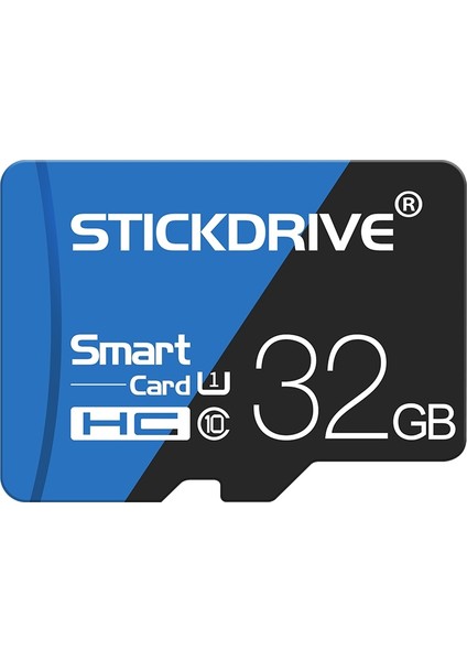 32GB Yüksek Hızlı U1 Mavi ve Siyah Tf (Mikro Sd) Hafıza Kartı