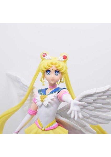 Sailor Moon Ay Savaşçısı Figür Oyuncak Koleksiyon Masaüstü Süsü Biblo 23 cm 11065 fırsatları