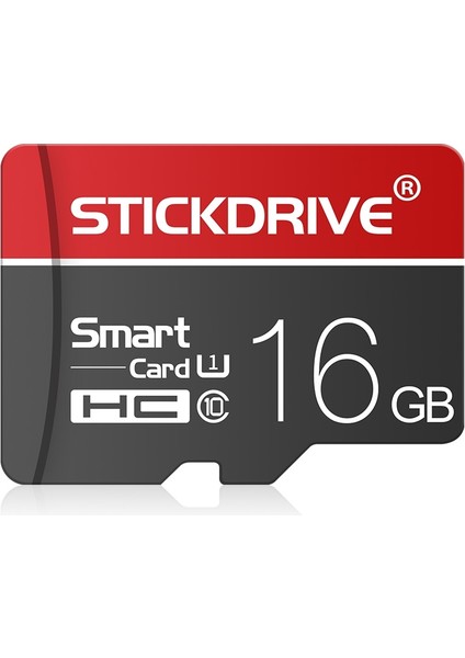 16GB U1 Beyaz Hat Kırmızı ve Siyah Tf (Mikro Sd) Hafıza Kartı