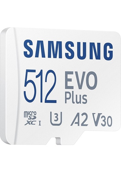 Orijinal Samsung Evo Plus Mikro Sd Hafıza Kartı (2021), Kapasite: 512GB (Beyaz Mavi)(Yurt Dışından)