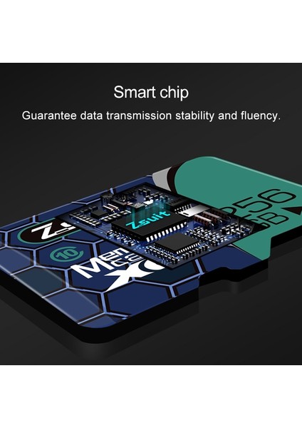 Zsuıt 64GB Yüksek Hızlı CLASS10 Gümüş Gri Tf (Mikro Sd) Hafıza Kartı