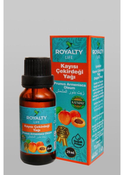 Roya lty Life Kayısı Çekirdeği Yağı 20 ml