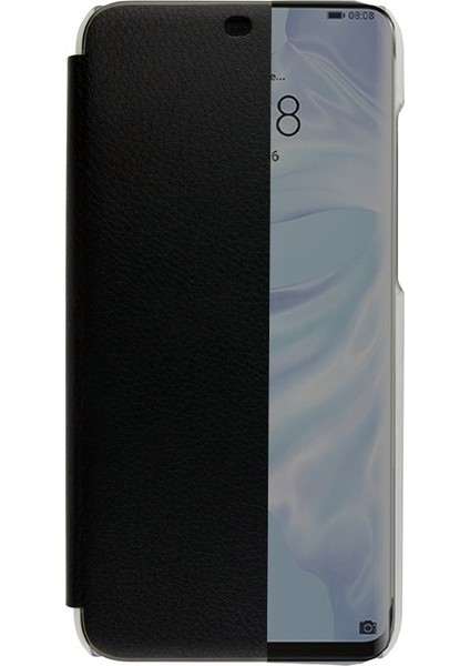 Huawei Mate 30 Lite Yarım Cam Kapaklı Kılıf