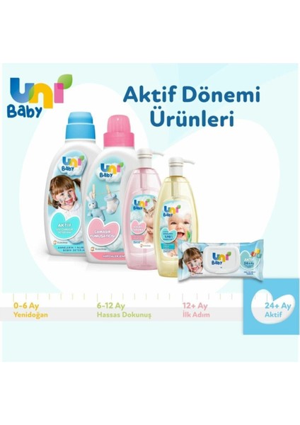 Uni Baby Aktif Islak Mendil 24'lü x 90 Adet 2160 Yaprak