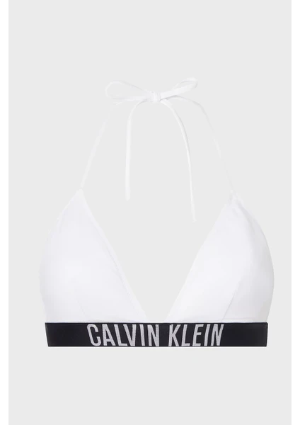 Calvin Klein Logolu Çıkarılabilir Dolgulu Üçgen Bikini Üstü Bayan Bikini Üstü KW0KW01824 Ycd