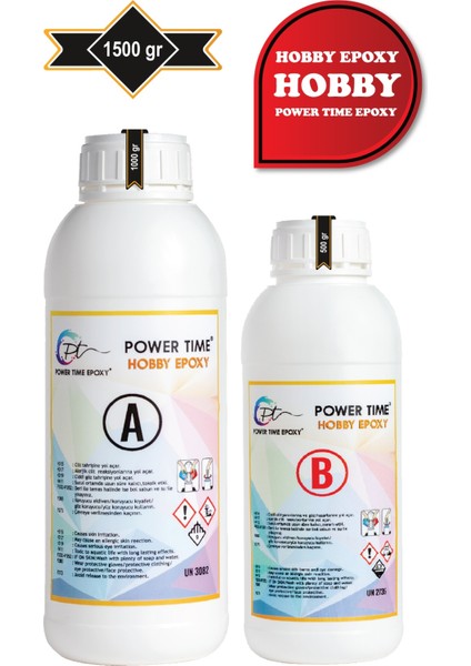 Power Time Epoxy Hobby Epoxy/ Şeffaf Epoksi Reçine Ince Döküm Hobi Epoksi