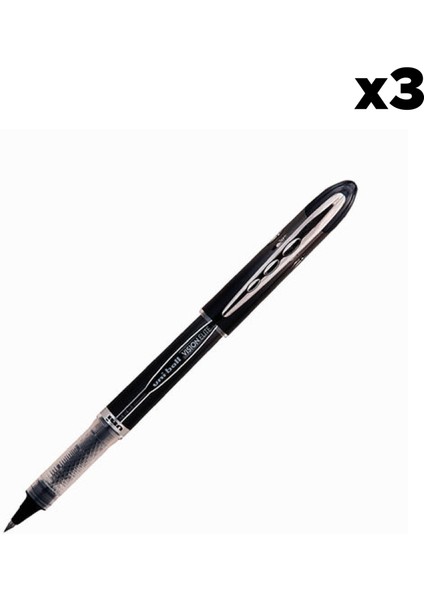 UNI-BALL UB-205 Vision Elite 0.5 mm Siyah Roller Kalem 3'lü Paket