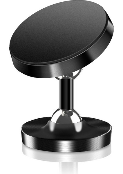 3 Adet Araba Telefonu Tutucu Alaşım Manyetik Evrensel Çift Top Dönen Araba Telefonu Tutucu Mat Siyah (Yurt Dışından)